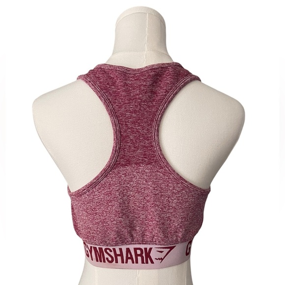 Gymshark Women's Heathered Pink Sports Bra - Picture 3 of 6